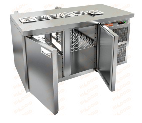 Стол охлаждаемый для салатов (саладетта) HICOLD SL2T-11/GN